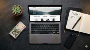 Visual concept of three website tiers from basic to enterprise for Nigerian businesses Purpose: Supports the tiered pricing section — visual metaphor for levels/tiers